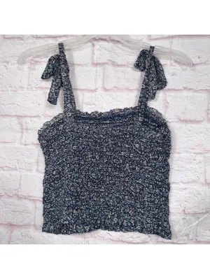 Abercrombie & Fitch Medium Floral Smocked Tank Top thumbnail 5