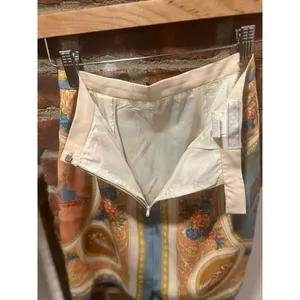 Korean Romantic Elegant Tapestry Scarf Print Mini Skirt size 0 thumbnail 7