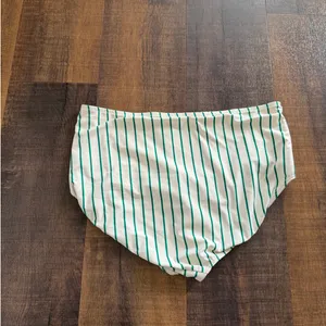 Albion Fit Coast to Coast Emerald Green Stripe High Waisted Swim Bottoms Size XL thumbnail 3