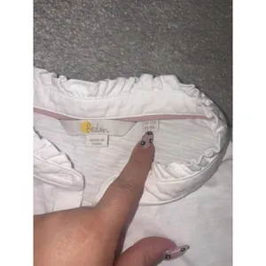 Boden white cotton ruffle thumbnail 5