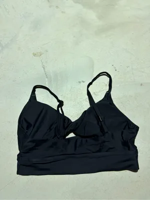 Aerie black scoop bikini swim top large thumbnail 7