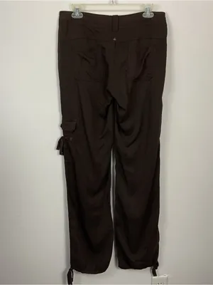 Prana Tie Ankle Brown Cargo Pants Womens Size 6 thumbnail 5