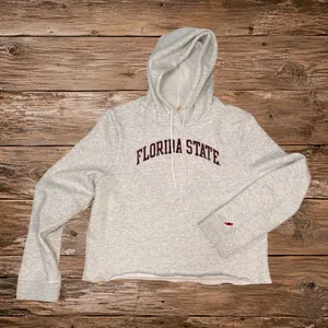 League FSU Florida State Seminoles Cropped Hoodie L Collegiate Athleisure thumbnail 2