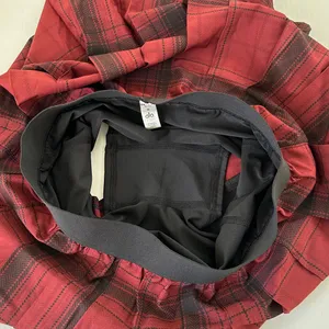 ALO Yoga Legacy Plaid Varsity Tennis Skirt Cranberry Black, S thumbnail 14