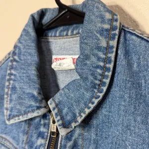 Vintage‎ Cosmopolitan Denim Vest Womens M Blue Jean Zipper front thumbnail 6