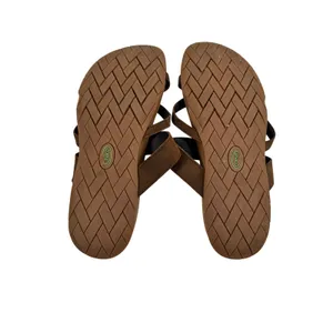 Chaco Maya II Leather Sandals Womens 8 Cognac Brown Strappy Toe Loop thumbnail 5