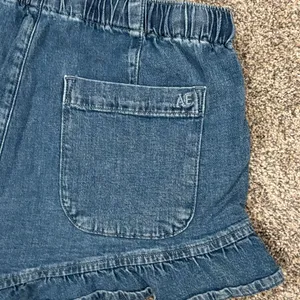 American Eagle Outfitters Women's Ruffle Denim Shorts thumbnail 11