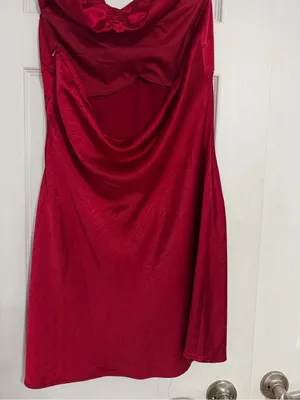 Princess Polly red dress womens size 12 thumbnail 9