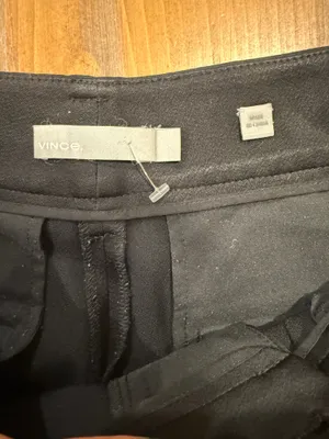 Vince Black Tailored Straight Leg Pants Women's Size 6 Dress Trousers Relaxed thumbnail 3