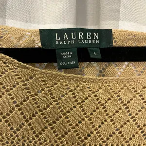 Ralph Lauren Beige Knit Scoop Neck Sweater thumbnail 3