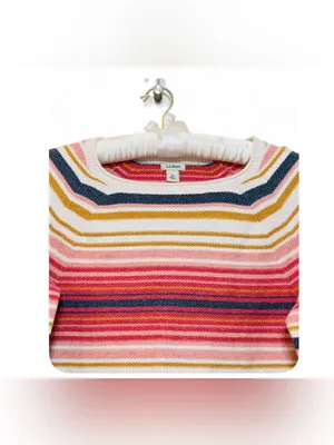 L.L. Bean Women’s Crewneck Longsleeve Multicolored Sweater Size Medium thumbnail 4