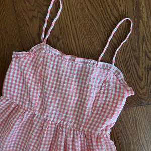 NWT Wild Fable Gingham Spaghetti Strap Mini Tiered Ruffle Dress Size Small thumbnail 4