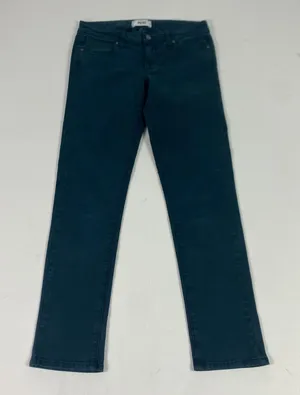 Paige Jeans‎ Womens 27 Blue Medium Wash Skinny Low Rise Stretch Denim Made USA thumbnail 1