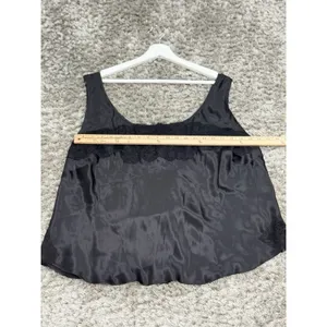 Y2K Jones New York Silk Cami Top Lace Trim Black Whimsigoth Plus Size 22W NWT thumbnail 11