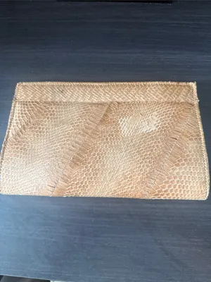 Tan Snakeskin Clutch Wallet thumbnail 6