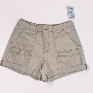Cute khaki denim shorts Tan Size 10 thumbnail 1