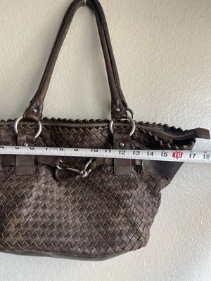 Nuovedive Leather Brown Handbag Shoulder Women’s Made in Italy thumbnail 6
