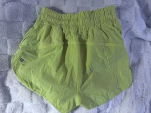 Lululemon EUC  Track That HR 3” Short Sonic Yellow thumbnail 3