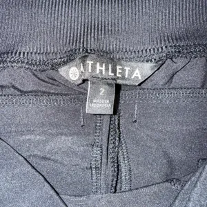 Athleta Chelsea Tapered Pants Womens 2 Black Excellent‎ Ribbed Stretch Active thumbnail 2