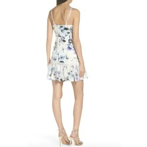 NEW Foxiedox Blue Floral‎ Ressie Flounce Dress M thumbnail 2