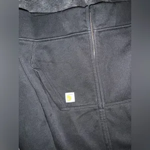 Carhartt Women’s Relaxed Fit Midweight Full Zip Hooded Sweatshirt in Black XL thumbnail 5