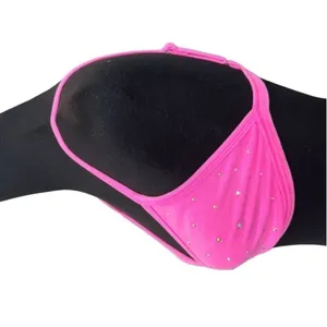 NWT (C4)?SKIMS Outdoor Rhinestones Skimpy Triangle Bralette In Taffy Pink 4x thumbnail 3