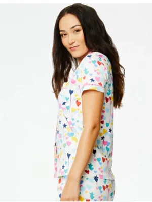 Roller Rabbit Kerri Rosenthal Starry Starry Love Polo Short Pajama set Med/Small thumbnail 4