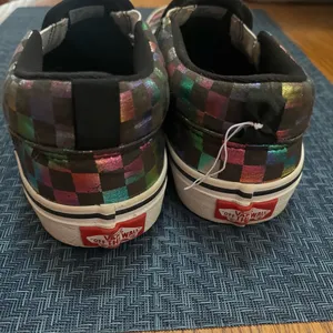 Vans Classic Slip On Iridescent Rainbow Checkerboard thumbnail 3