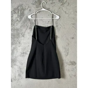 NBD Hollywood & Vine Mini Dress Black Crystal Embellished Straps Backless Party thumbnail 4