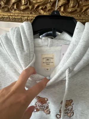 Pink Coconut Sun-kissed coconut bear hoodie thumbnail 3