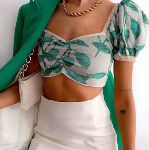 ZARA KNIT CROP TOP thumbnail 5