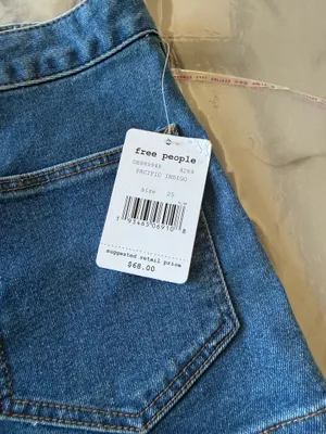 Free People Women's "Reel" Denim Shorts, Size 25, New with Tags. thumbnail 2