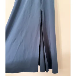 Slate Blue Built-In Shorts Athletic Workout Tennis Exercise Dress Slit - No Sz thumbnail 3