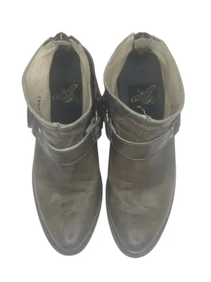 FREEBIRD by Steven aso Free People 𖤐 Santiago Distressed Leather Booties Boots 𖤐 Taupe thumbnail 11