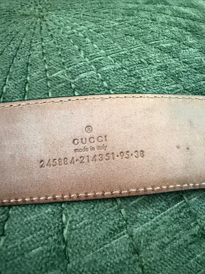 Gucci GG Black Pebbled Leather Classic Chic Belt thumbnail 3