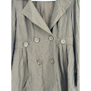 Sundance Double Breasted Overcoat Lightweight Brown‎ Size Medium Trench Catalog thumbnail 3