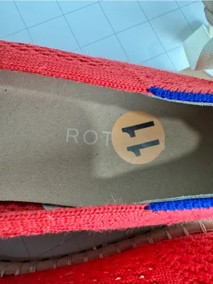 NWOT Rothy’s Red Hemp Espadrille Ballet Flats Size 11 thumbnail 7