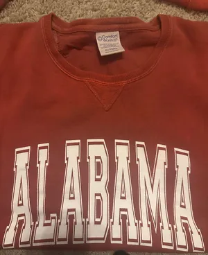 Alabama Sweatshirt Red Size XL thumbnail 1