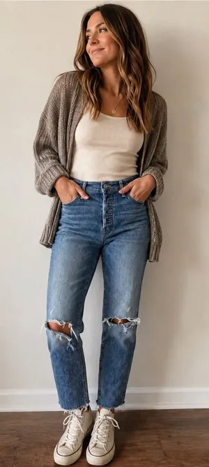 MOTHER High Rise Distressed Ankle Jeans Women’s Size 25 thumbnail 1