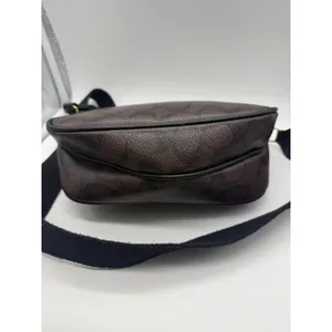 Coach Signature Lucy Crossbody‎ Bag Womens Small Brown Canvas Leather Buckle thumbnail 5