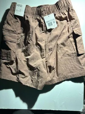 Nike Sportswear Essential Women's Woven High-Rise Cargo Shorts - Smokey Mauve XS thumbnail 9
