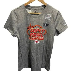 Nike Kansas City Chiefs Super Bowl‎ Champions Gray Tee Large thumbnail 1