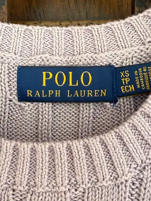 Polo by Ralph Lauren Lavender Cable Knit Short-Sleeve Sweater Size XS thumbnail 3