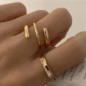 *NEW Coil‎ Ring Gold Plated Sterling Silver thumbnail 2