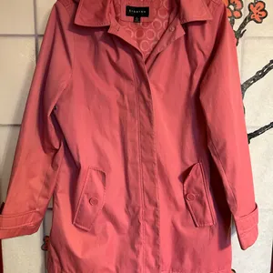Fun Pink Raincoat with Hood to Keep you Warm, Dry & Happy on ☔️ Days thumbnail 3