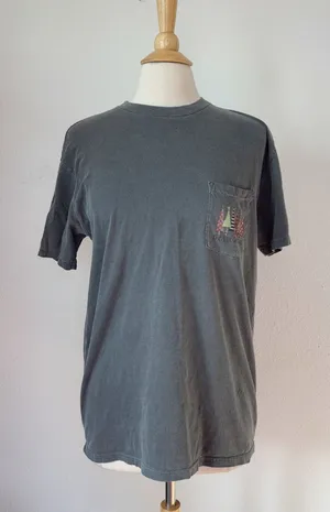 Christmas Gray Short Sleeve Crew Neck Graphic Tee thumbnail 1