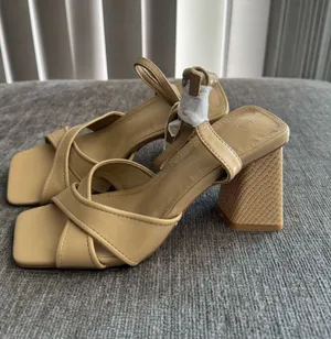Amazon Elegant Beige Strappy Heels thumbnail 1