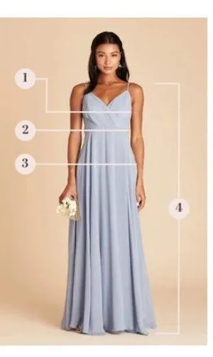 READ Birdy Grey Shamin V-Neck Crepe Bridesmaid Dress Pink Rose Quartz Large Slit thumbnail 7