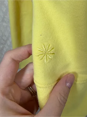 Athleta Yellow Crew Neck Sundown Sweatshirt thumbnail 4