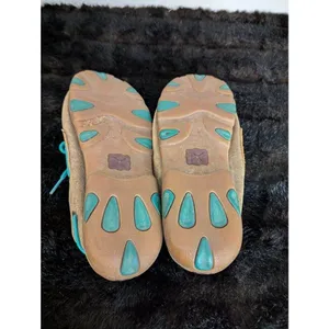 Twisted X leather teal western loafers Sz 8.5 thumbnail 4